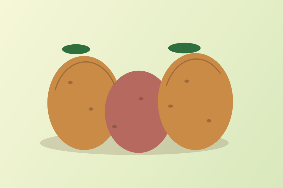 Illustration de pommes de terre